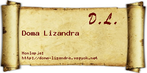 Doma Lizandra névjegykártya